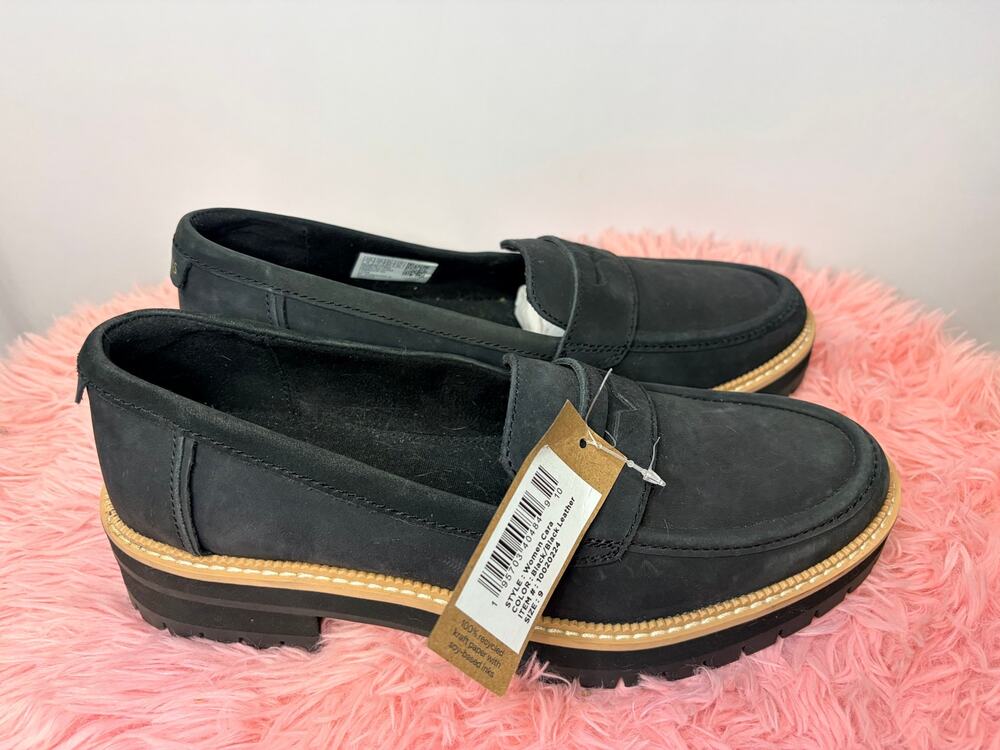 TOMS Cara Leather Penny Loafer. Size 9. New